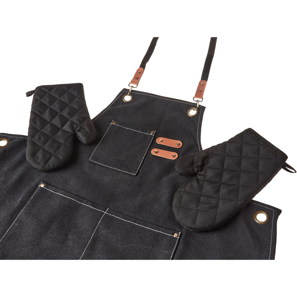 Zestaw tekstyliów kuchennych RAPHANUS Czarny