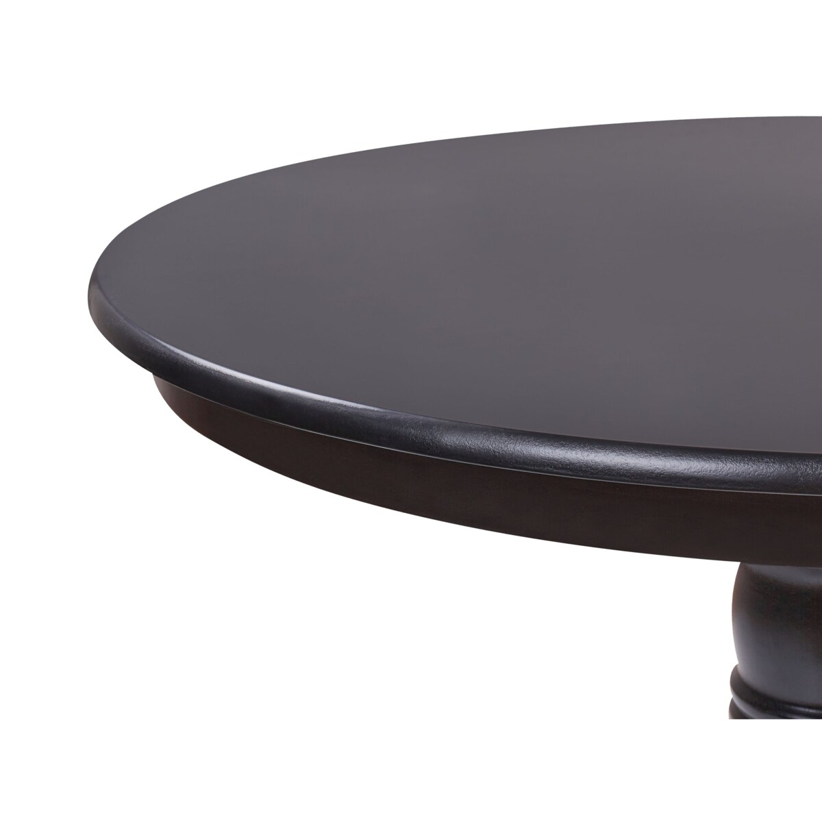 Stół do jadalni okrągły 120 cm czarny AKRON