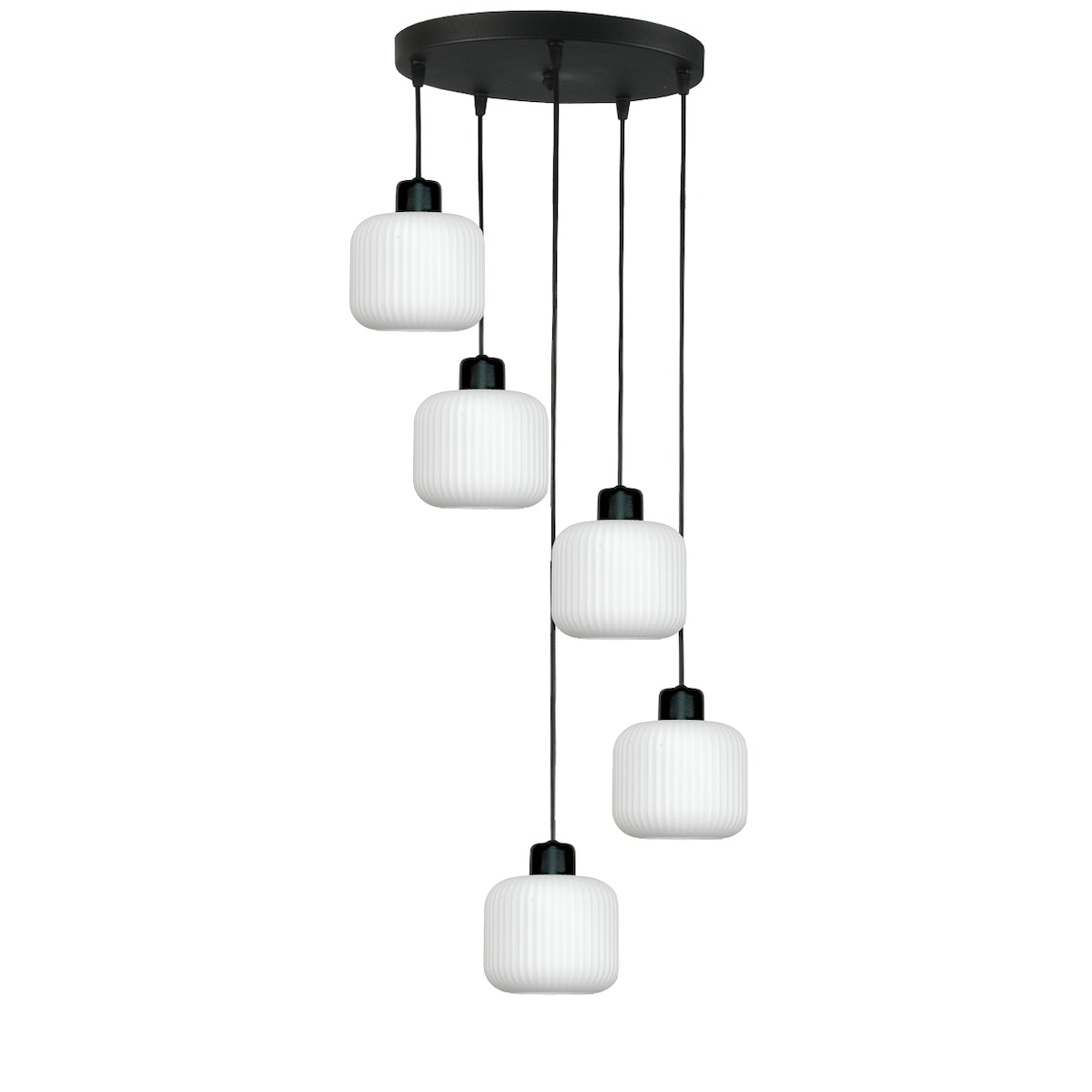 lampa wisząca kaskadowa 5 punktowa edylit do salonu