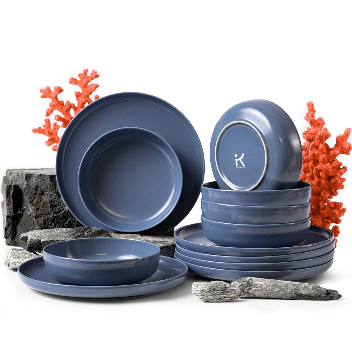 Konsimo VICTO Zestaw obiadowy 6os. (12 el.)