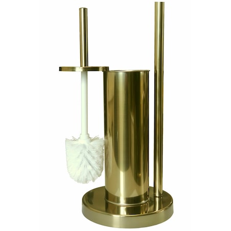 Stojak na Papier i Szczotkę Toaletową do Łazienki WC Złoty Loft Luksusowy