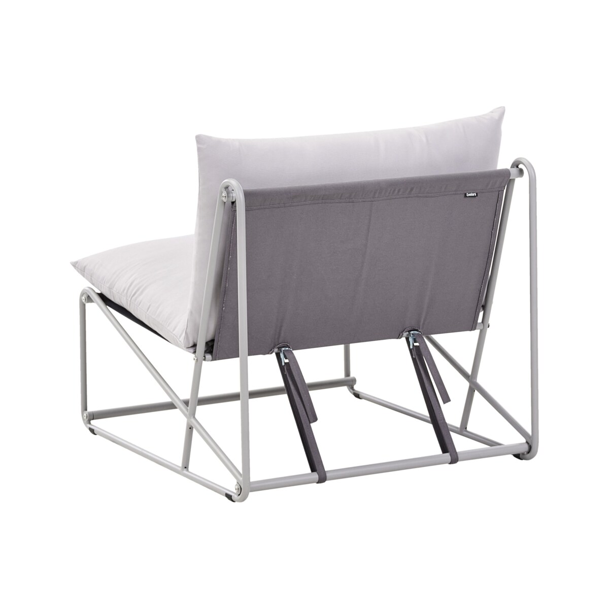 Krzesło ogrodowe z poduszką PICO Metal Szary