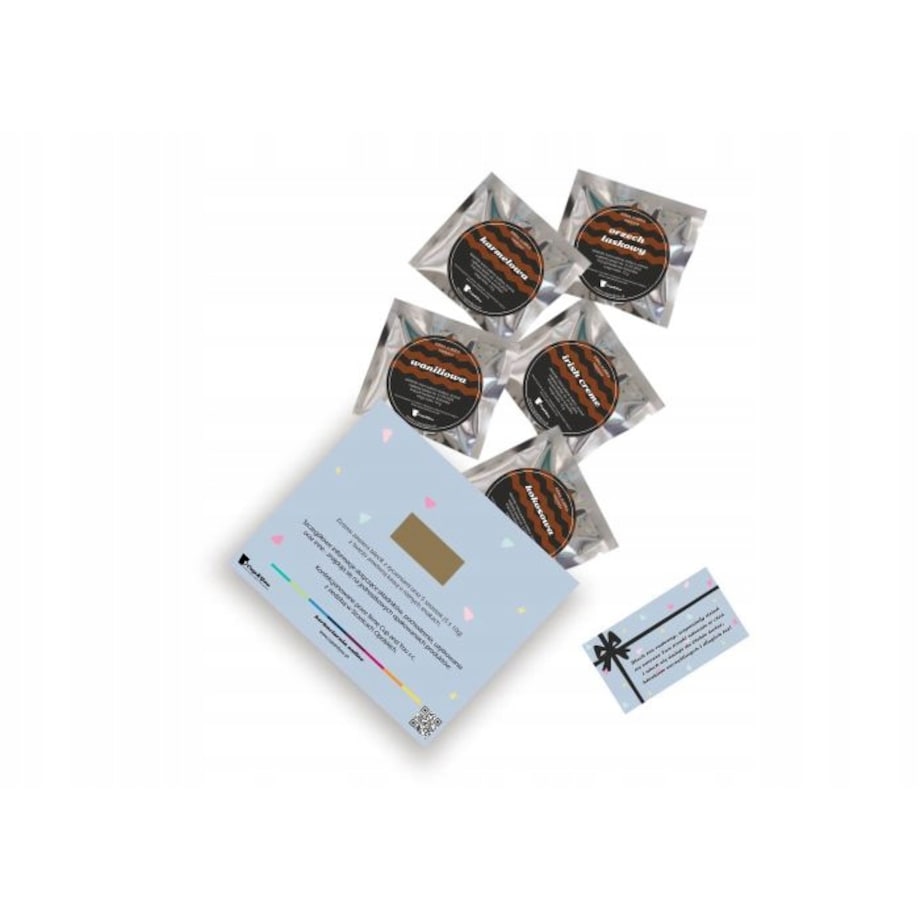 BOX PREZENTOWY URODZINOWY - ZESTAW KAW AROMATYZOWANYCH KUBEK CZEKOLADOWY LIZAK - PREZENT NA 20 30 40 50 60 URODZINY DLA KOBIETY FACETA MĘŻCZYZNY NIEJ NIEGO