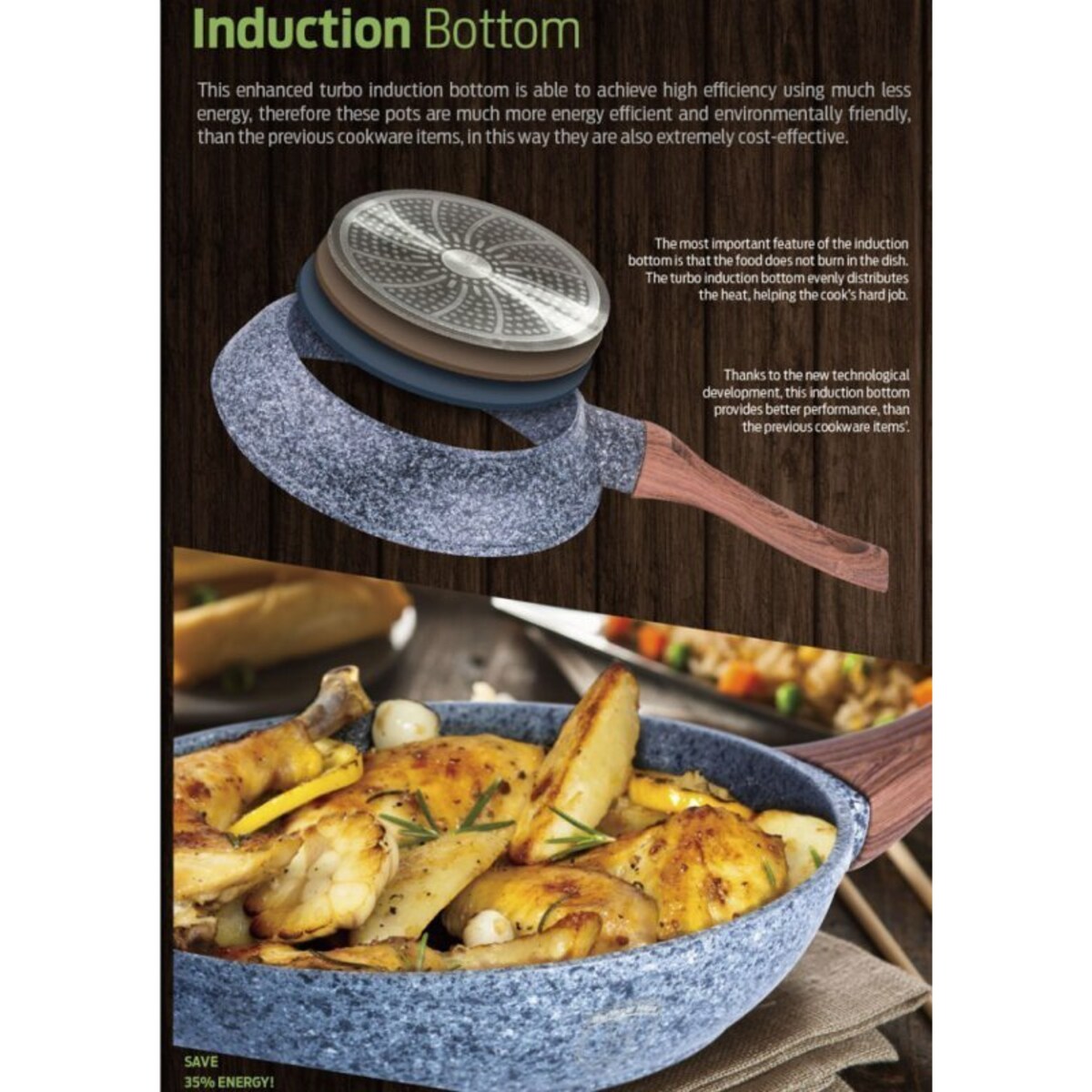 Zestaw 3 Patelni Granitowych Berlinger Haus Bh-1215