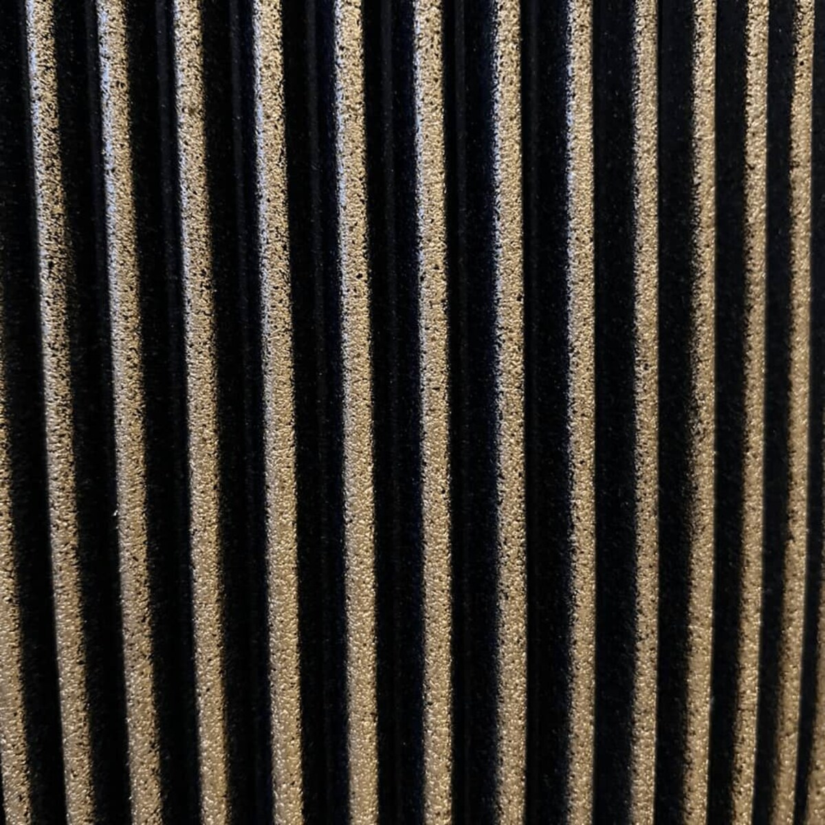 Capi Elegancka donica Groove, 34x46 cm, czarno-złota