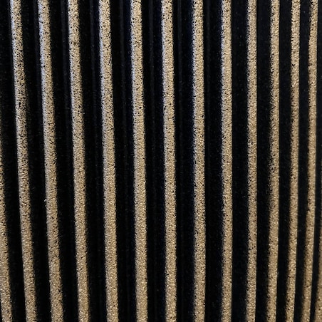 Capi Elegancka donica Groove, 34x46 cm, czarno-złota