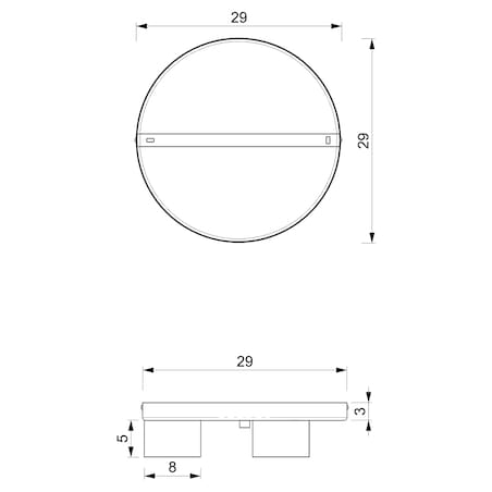 Biała lampa sufitowa Dixie minimalistyczna do gabinetu