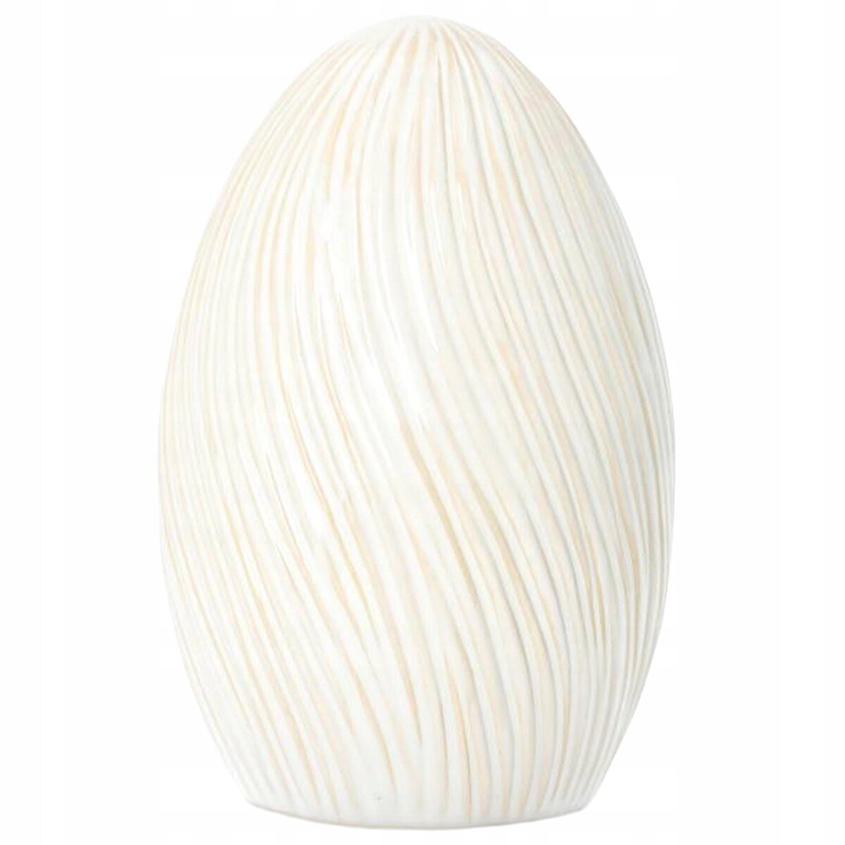 FIGURKA JAJKO JAJO WIELKANOCNA BIAŁA NA WIELKANOC OZDOBA ŚWIĄTECZNA 17cm