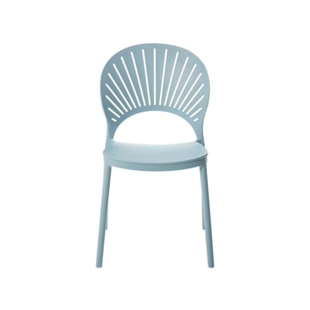 Zestaw 4 krzeseł do jadalni niebieski OSTIA