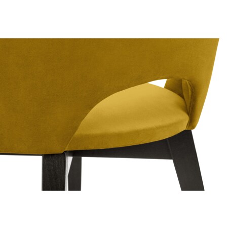 KONSIMO BOVIO uniwersalne krzesła do salonu 2 sztuki żółte
