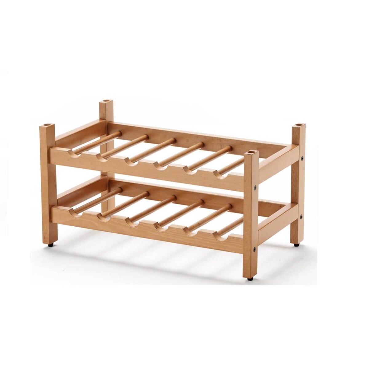 ARREDAMENTI BIRELLONE 12 Stojak na butelki - 49 x 29 cm, Brązowy