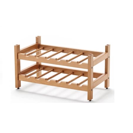 ARREDAMENTI BIRELLONE 12 Stojak na butelki - 49 x 29 cm, Brązowy