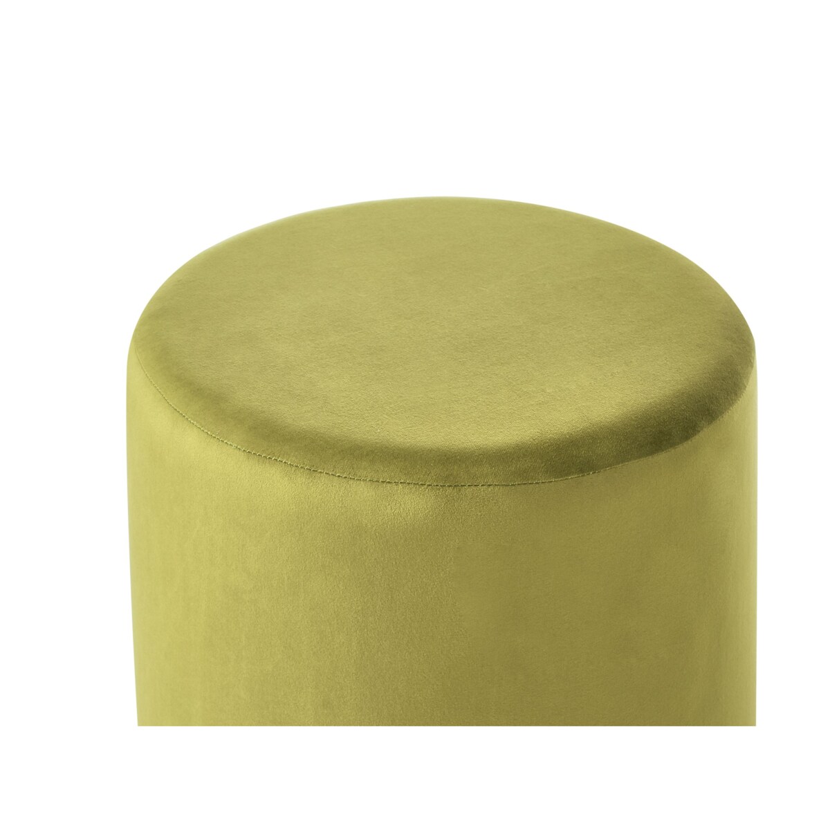 Puf LOVETT Welur Oliwkowy 47 cm 47 cm 46 cm