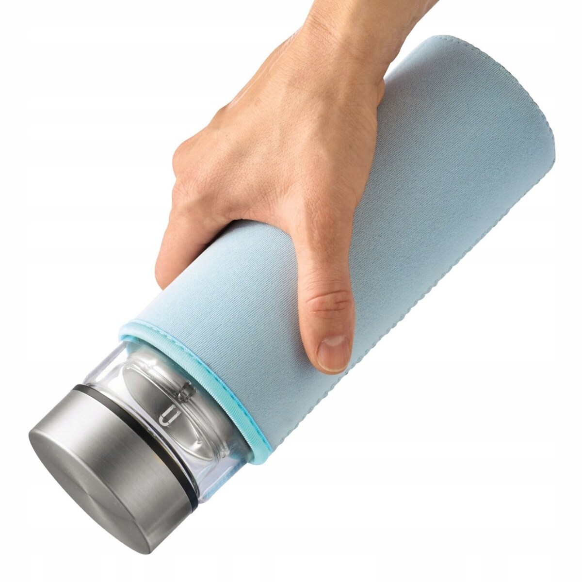 XAVAX Butelka na wodę herbatę szklana z sitkiem