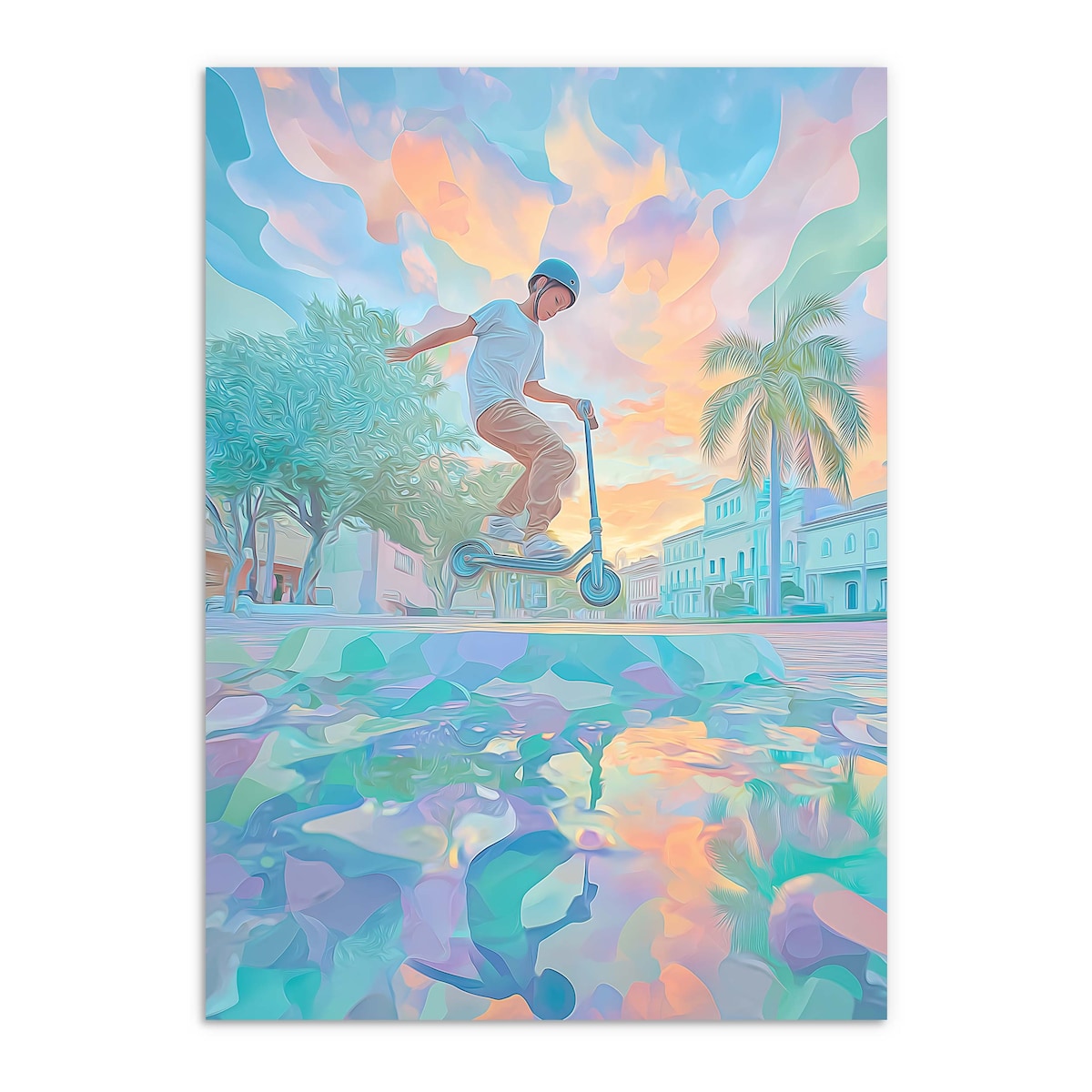 Pastelowe Obrazy Plakaty na ścianę Młodzieżowe do pokoju dla chłopca 50x70