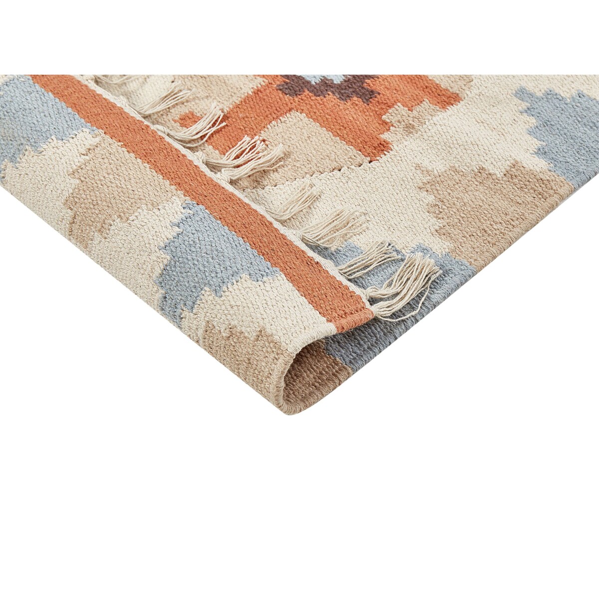 Dywan bawełniany kilim 80 x 150 cm wielokolorowy DILIJAN