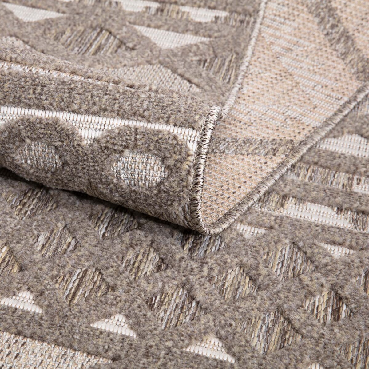 Dywan na zewnątrz i do wnętrz boho Sanori 4350 Brąz 200x290