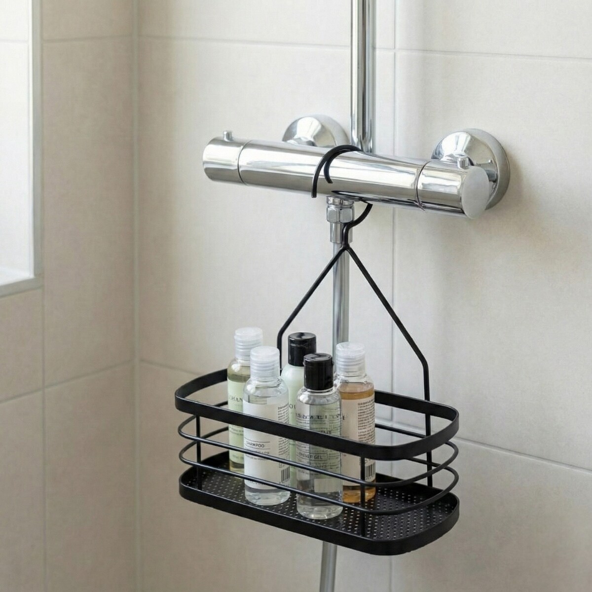 Koszyk na kosmetyki pod prysznic COZY CORE, 22,5 x 12 x 26 cm