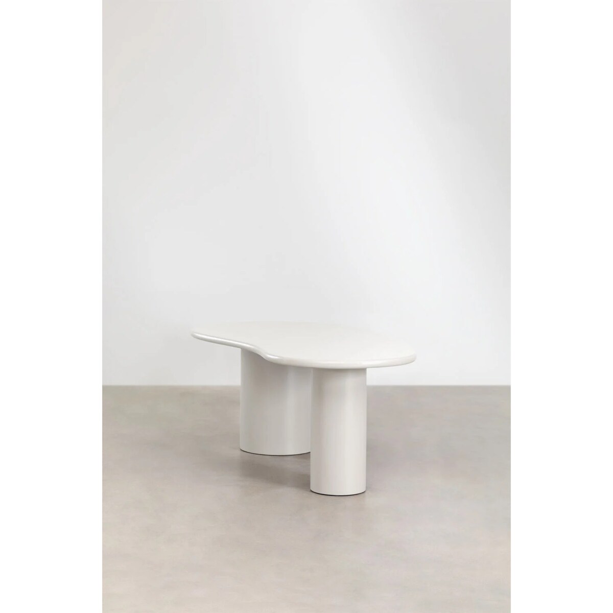 Owalny stół do jadalni biały 115x220 cm Billie