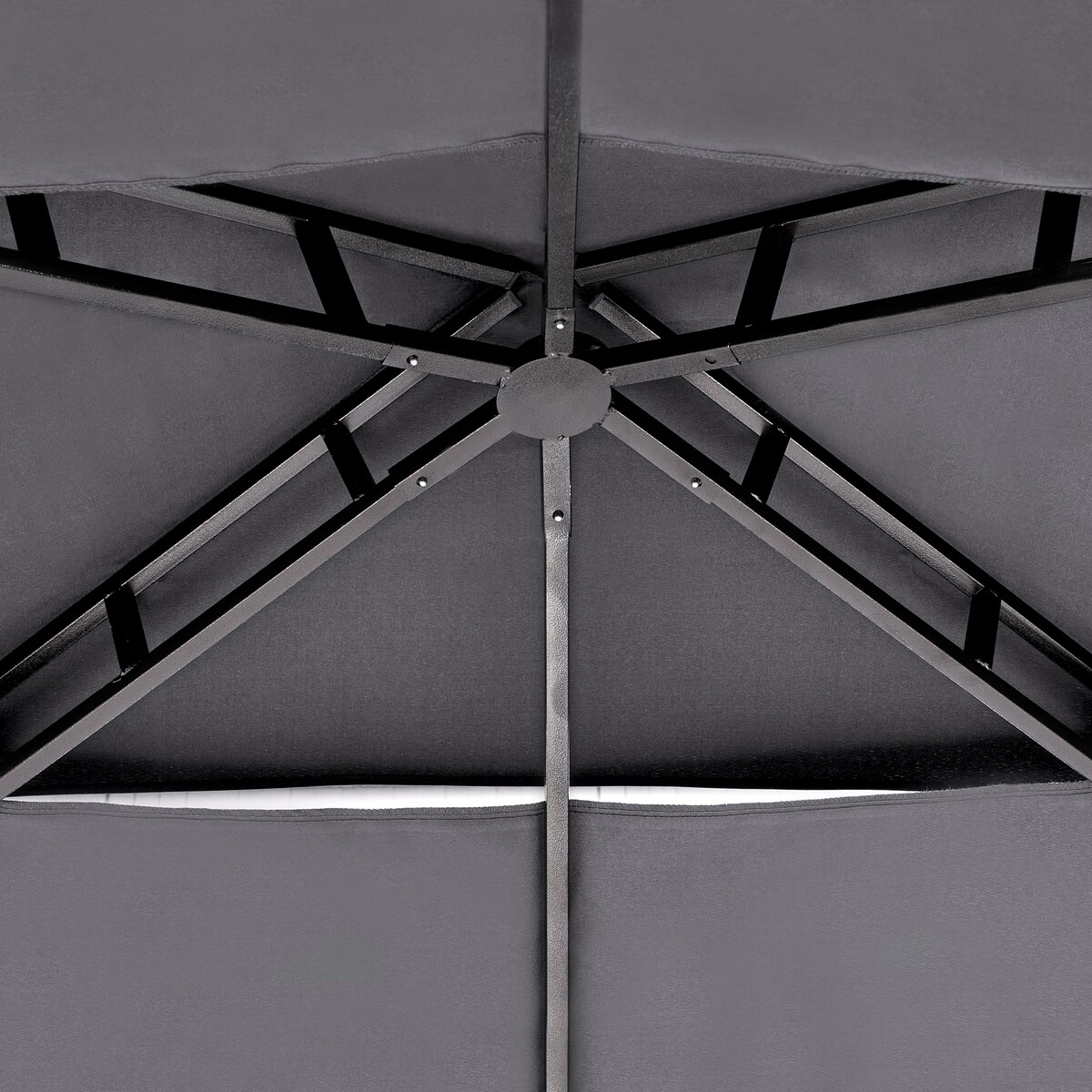Pawilon ogrodowy NARO Metal 240 cm 148 cm Szary