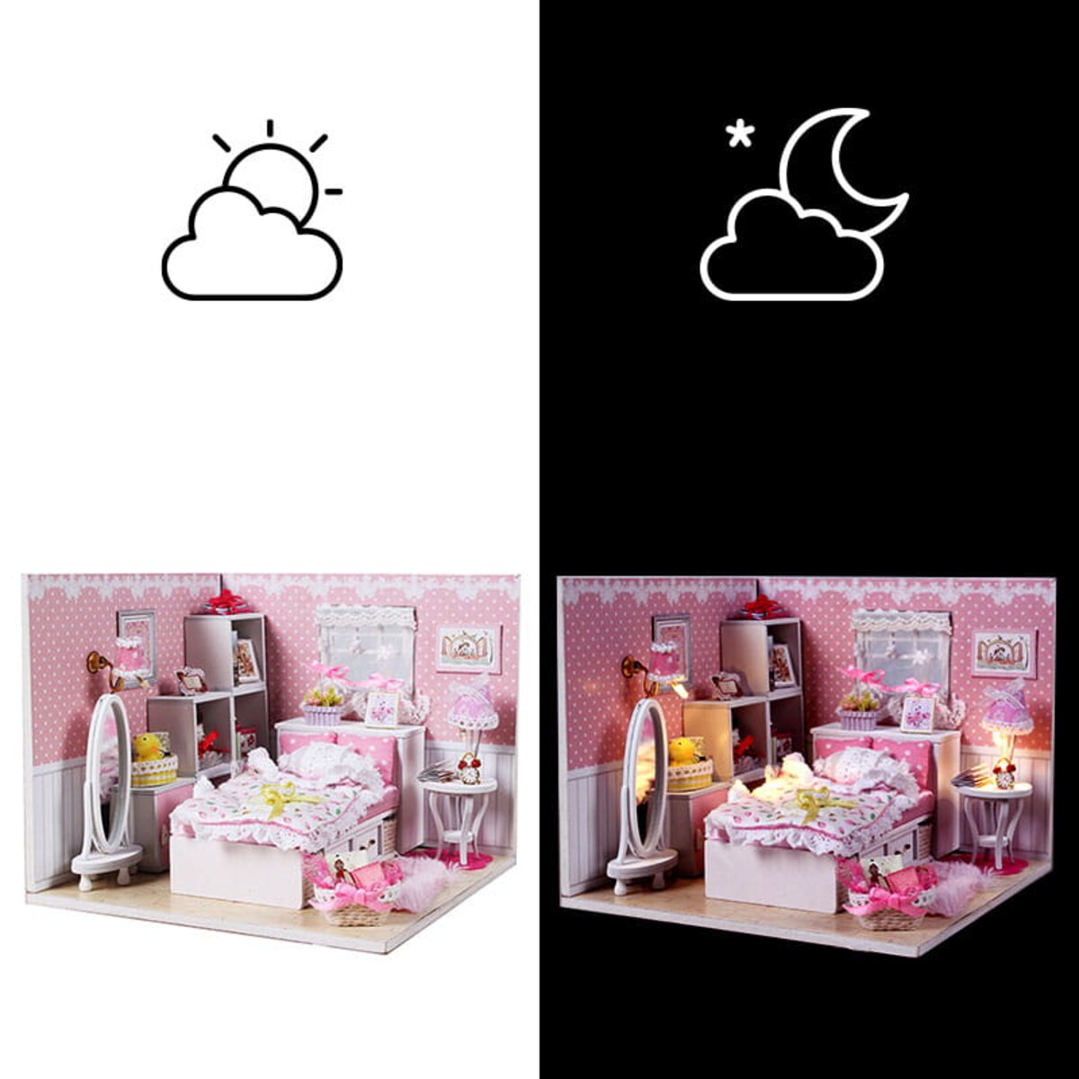 Miniaturowy domek - Pokój naszego aniołka