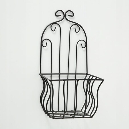 Wiszący Kwietnik Ścienny Osłonka na Kwiaty metalowa 32 cm do Powieszenia