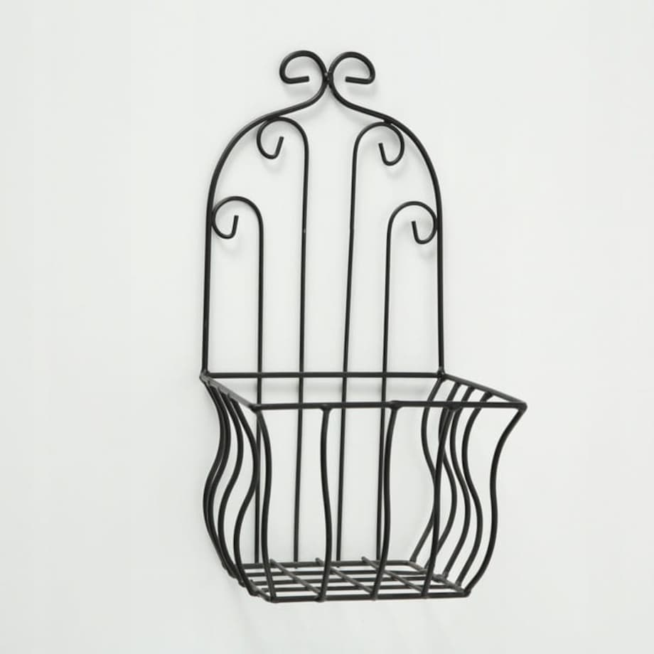 Wiszący Kwietnik Ścienny Osłonka na Kwiaty metalowa 32 cm do Powieszenia