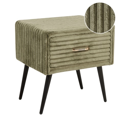 Szafka nocna FLAYAT Sztruks Zielony