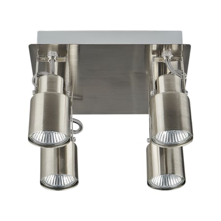 Lampa sufitowa 4-punktowa metalowa srebrna BONTE