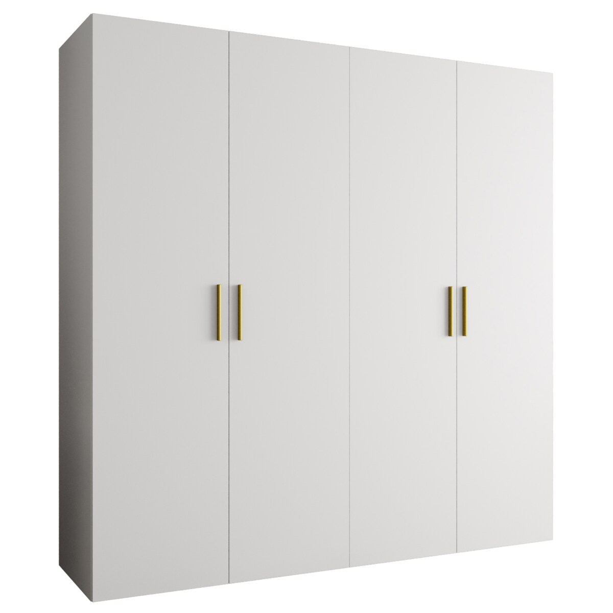 Szafa uchylna otwierana BARI 1 200 wys. 202 cm Biały + u. Złoty