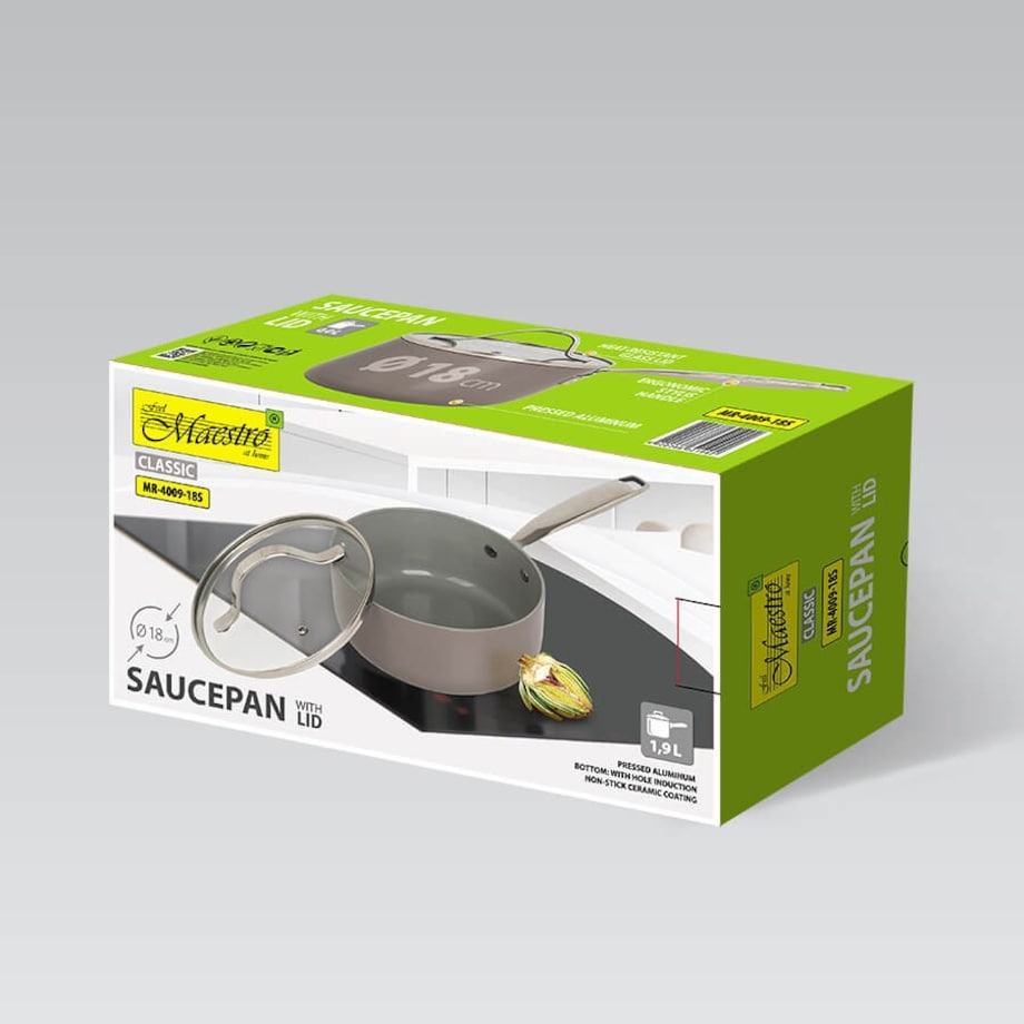 Rondel z pokrywką indukcja 18cm 1.9L MAESTRO