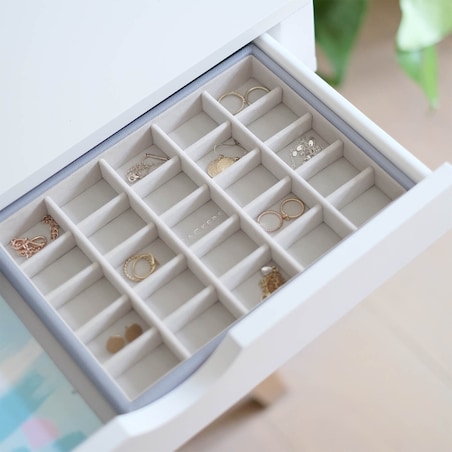 Szkatułka na biżuterię Stackers 25 komorowa classic lawendowa