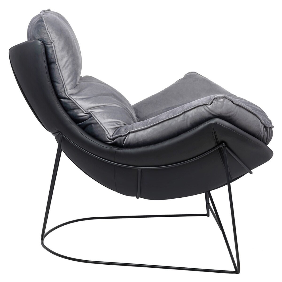 Salonowy fotel Otilia Stand Velvet z welurową poduszką, King Home