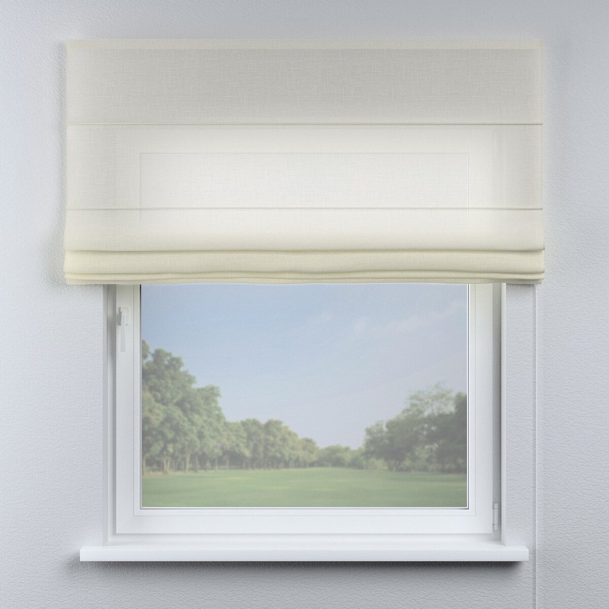 Roleta rzymska Capri 120x160 prześwitujący ecru