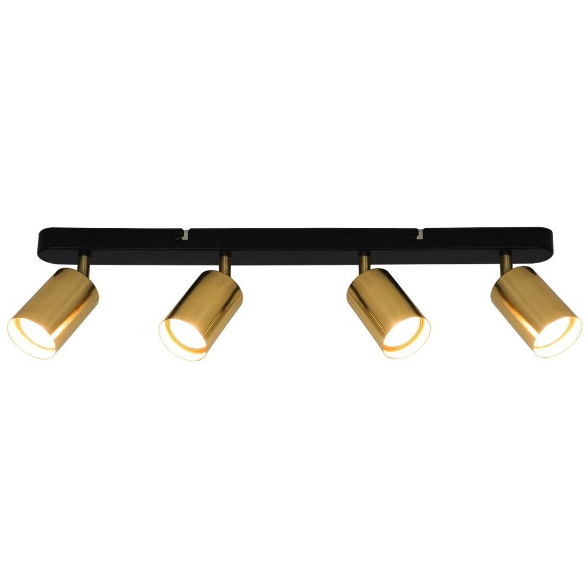 LAMPA sufitowa VILA GU13013C-4B Zumaline metalowa OPRAWA loftowe reflektorki regulowane czarne złote