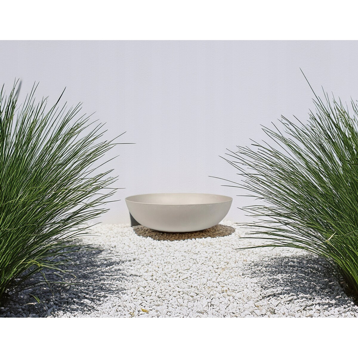 MISA MISKA DEKORACYJNA POIDEŁKO NA FONTANNĘ TWORZYWO SZARA DUŻA 30cm