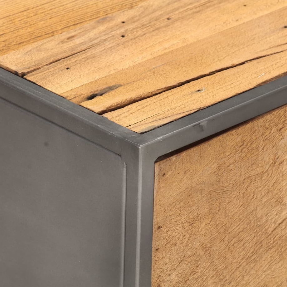 vidaXL Stolik kawowy, 90 x 50 x 35, lite drewno z odzysku