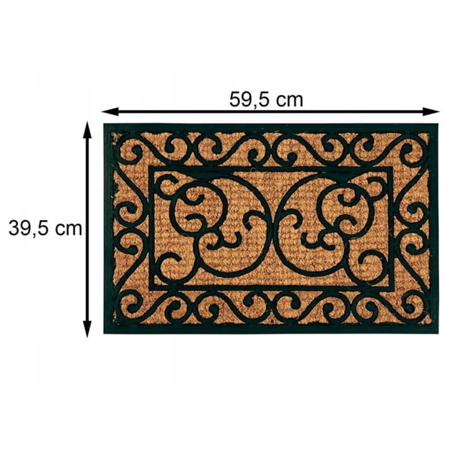 Ozdobna Wycieraczka do butów Ażurowa z Włókna Kokosowego 59.5x39,5 cm