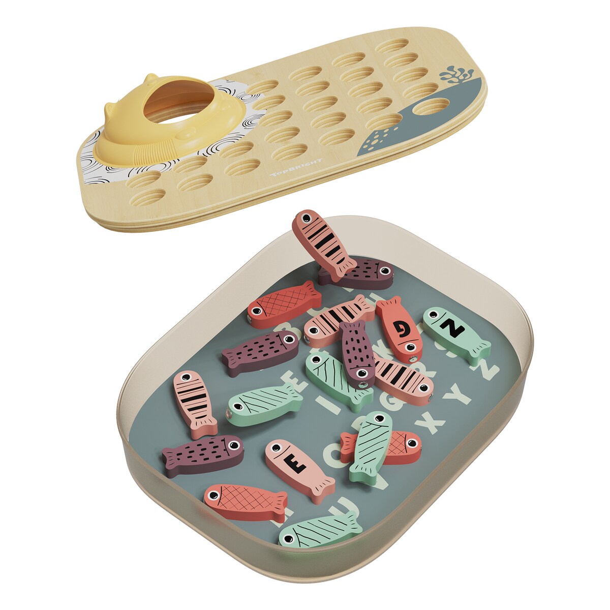 Łowimy rybki ABC gra zręcznościowa na magnes 24 mies.+ Top Bright