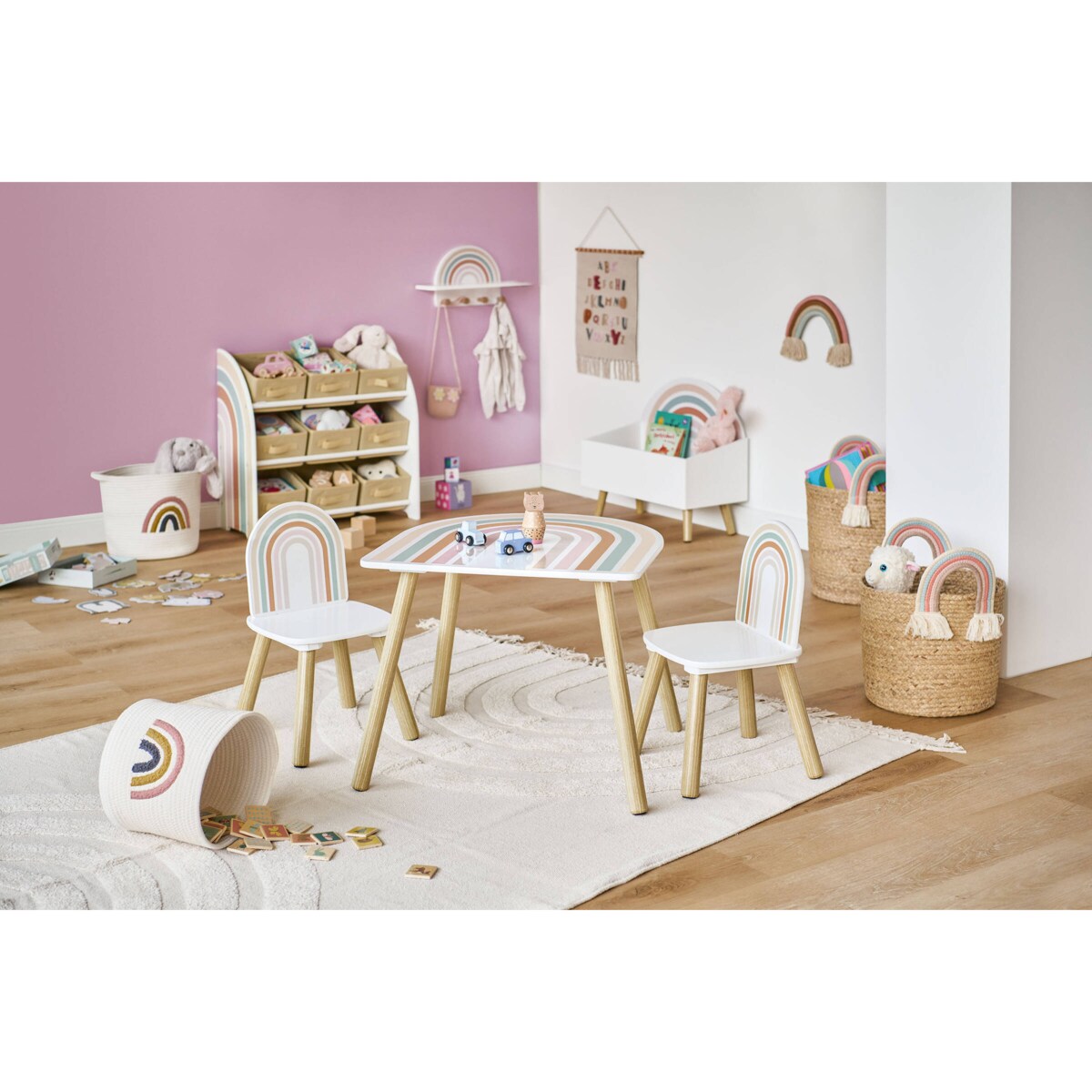 Wieszak ścienny z półeczką RAINBOW