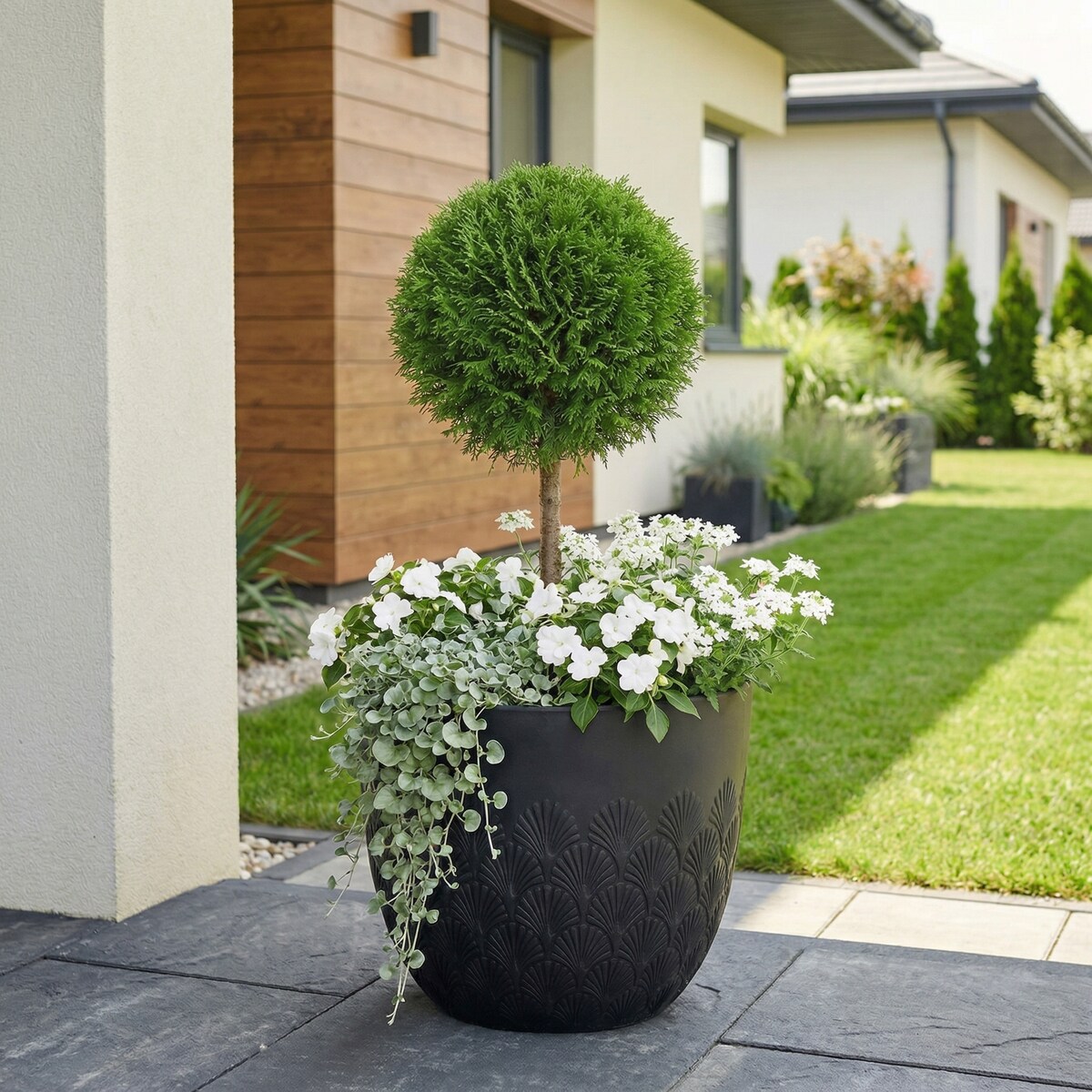 Donica Melody 35,6x35,6x30,5 cm czarna