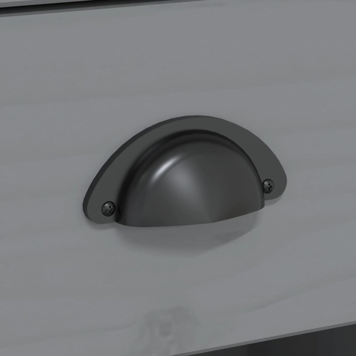 vidaXL Komoda BODO, szara, 115,5x44x80 cm, lite drewno sosnowe