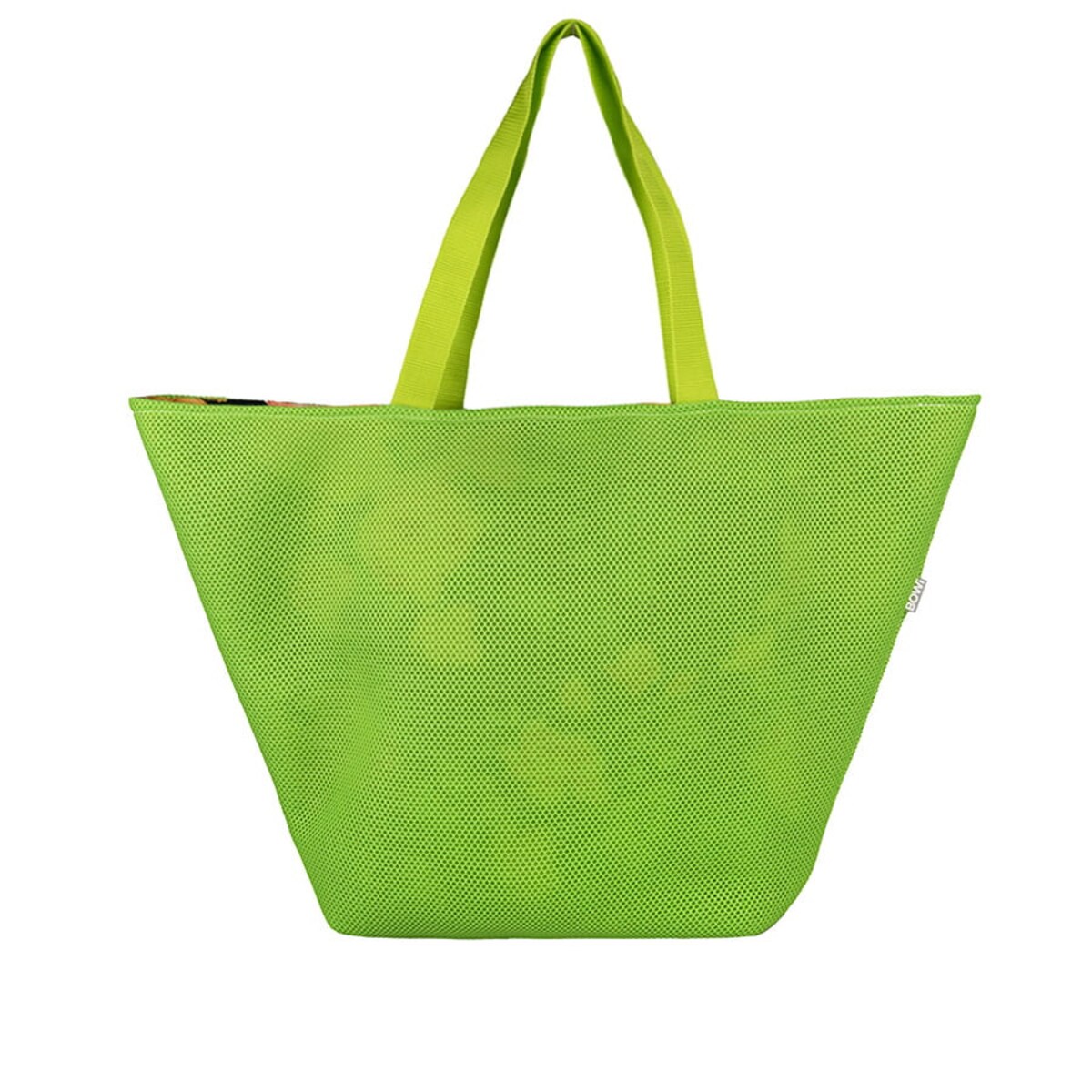 Torba na zakupy trapezowa 67x42 cm zielona lub w żółte róże