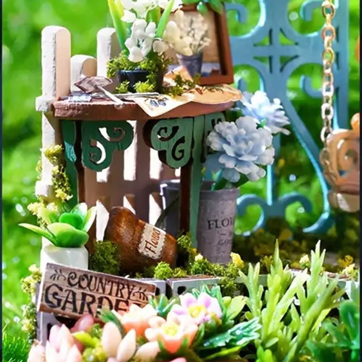 Miniaturowy domek - Majowe konwalie