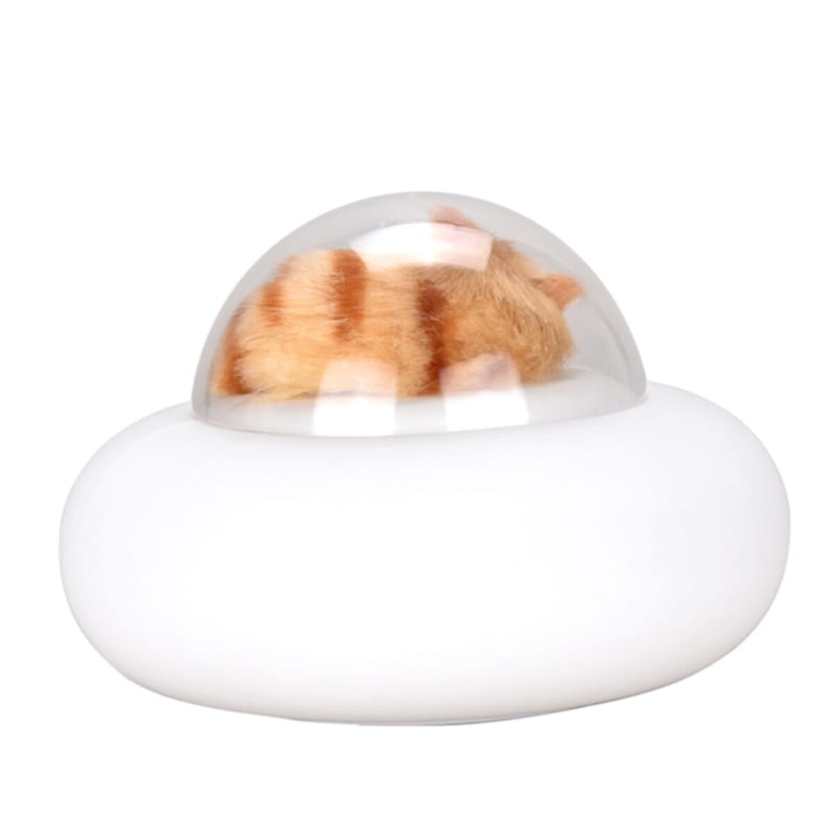 Silikonowa lampka nocna z pieskiem w UFO