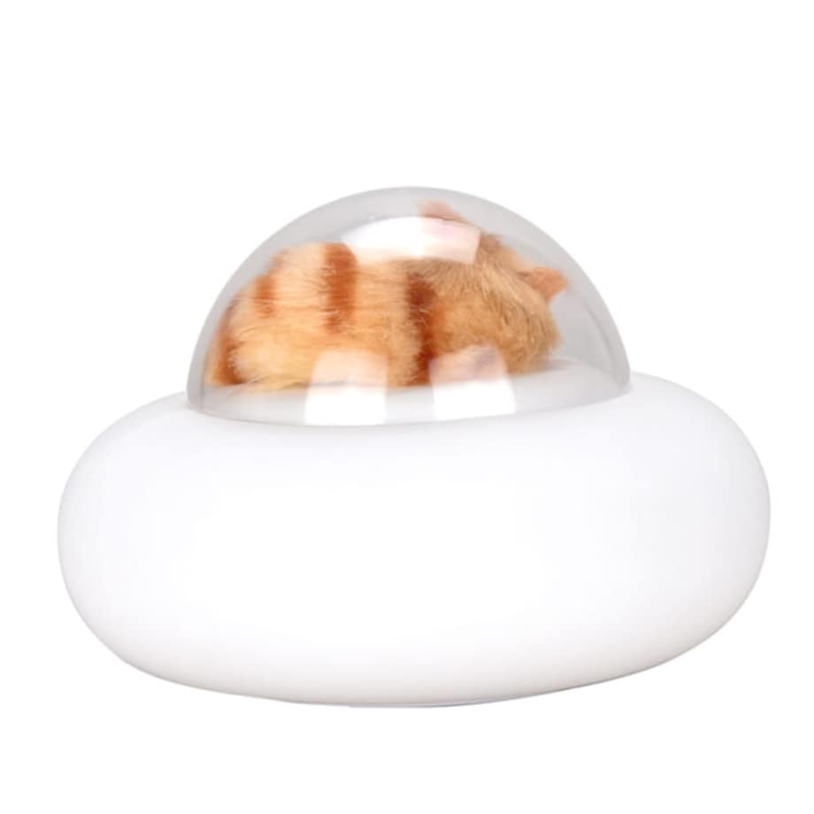 Silikonowa lampka nocna z pieskiem w UFO