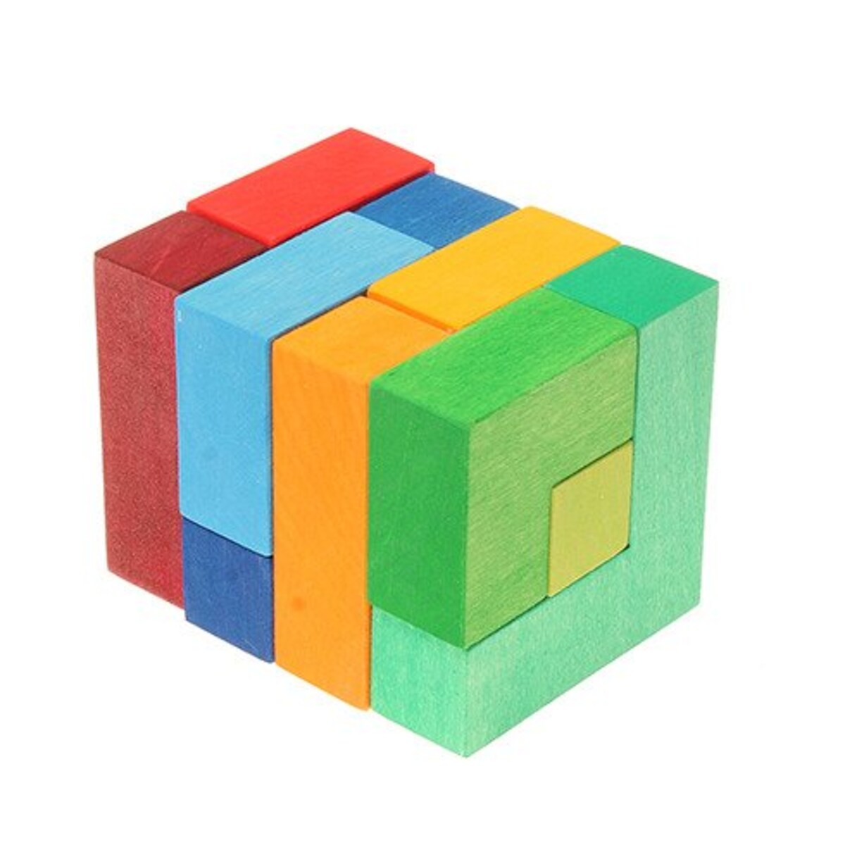 Układanka Kwadrat kreatywności dla dzieci - drewniane klocki kolorowe 3+ Grimm's