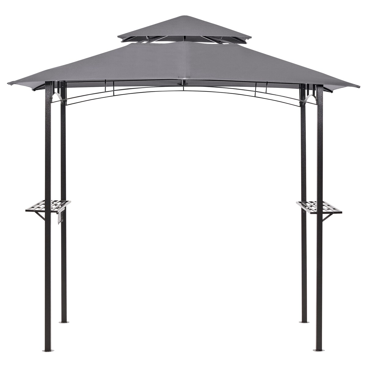 Pawilon ogrodowy NARO Metal 240 cm 148 cm Szary