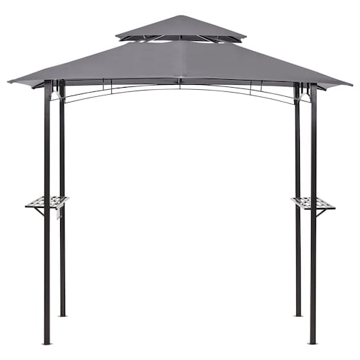 Pawilon ogrodowy NARO Metal 240 cm 148 cm Szary