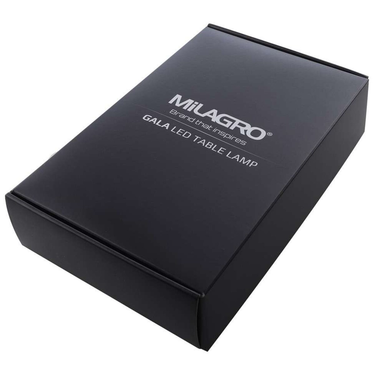 Biurkowa LAMPKA stojąca GALA ML139 Milagro stołowa LAMPA metalowa LED 6W 3000K z zegarkiem brązowa